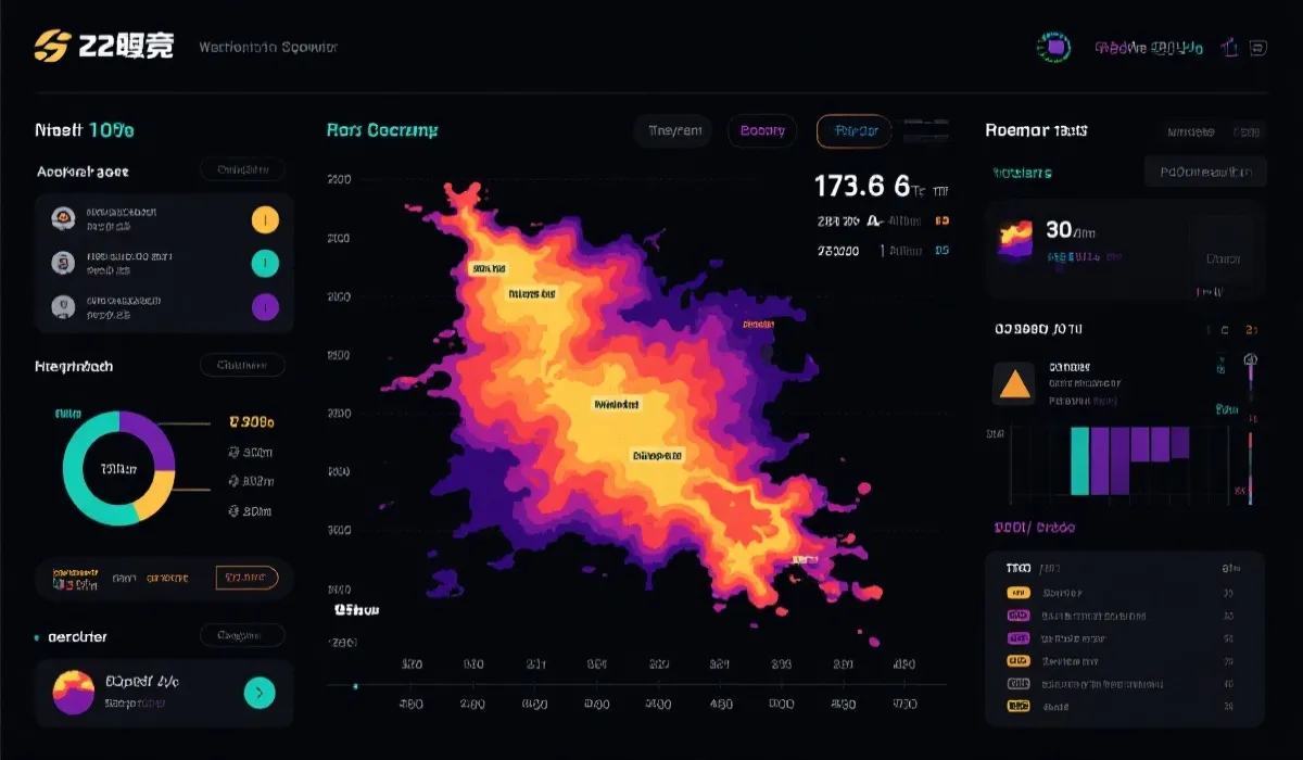 事件时间线与热区图示意